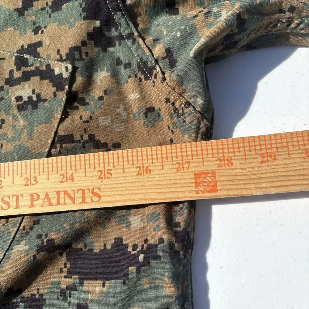 Tru-Spec Digital Camo Combat Shirt Unisex XL Long Green Brown Long Sleeve